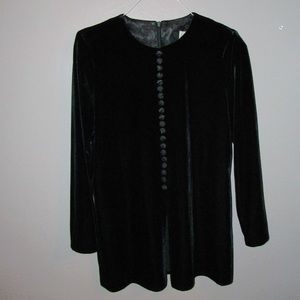 Deep Green Gorgeous Velvet J.B.S. LTD Top